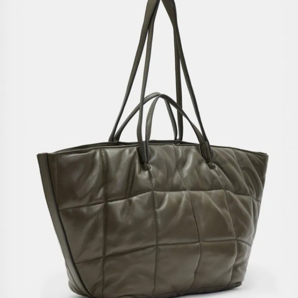 AllSaints Nadaline Leather Quilted Tote Bag Sold Out!